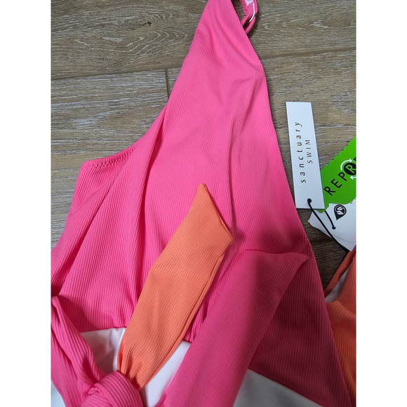 NWT Sanctuary Swim Color Block One Piece Ladies size Medium - Picture 5 of 11